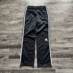 Adidas Women’s Track Sweatpants - Black with White Stripes -Size Small